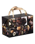 Chocolate Design Paper Gift Bag Box 12 Pack 7X3.5X4.75"