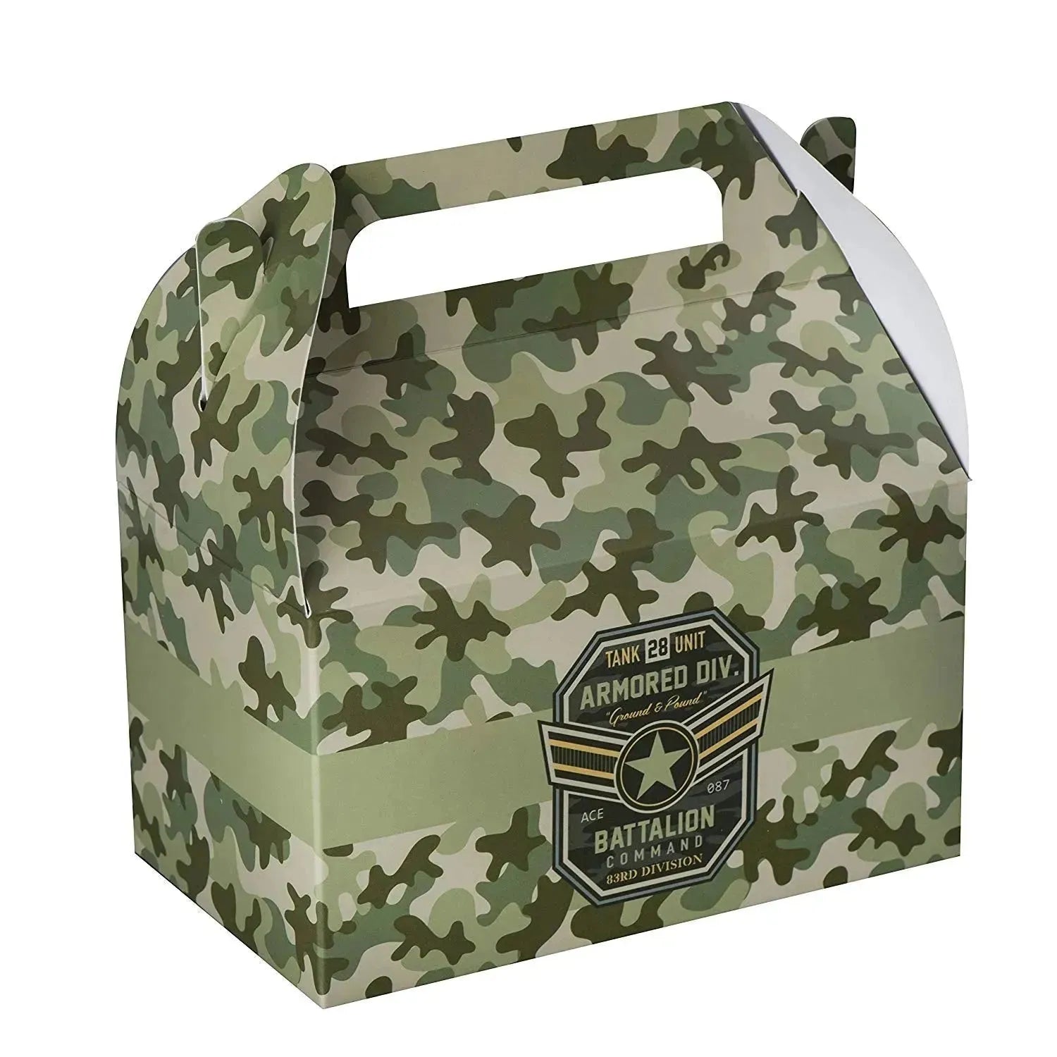 Soldier Paper Treat Boxes 20 Pack 6.25&quot; X 3.75&quot; X 3.5&quot;