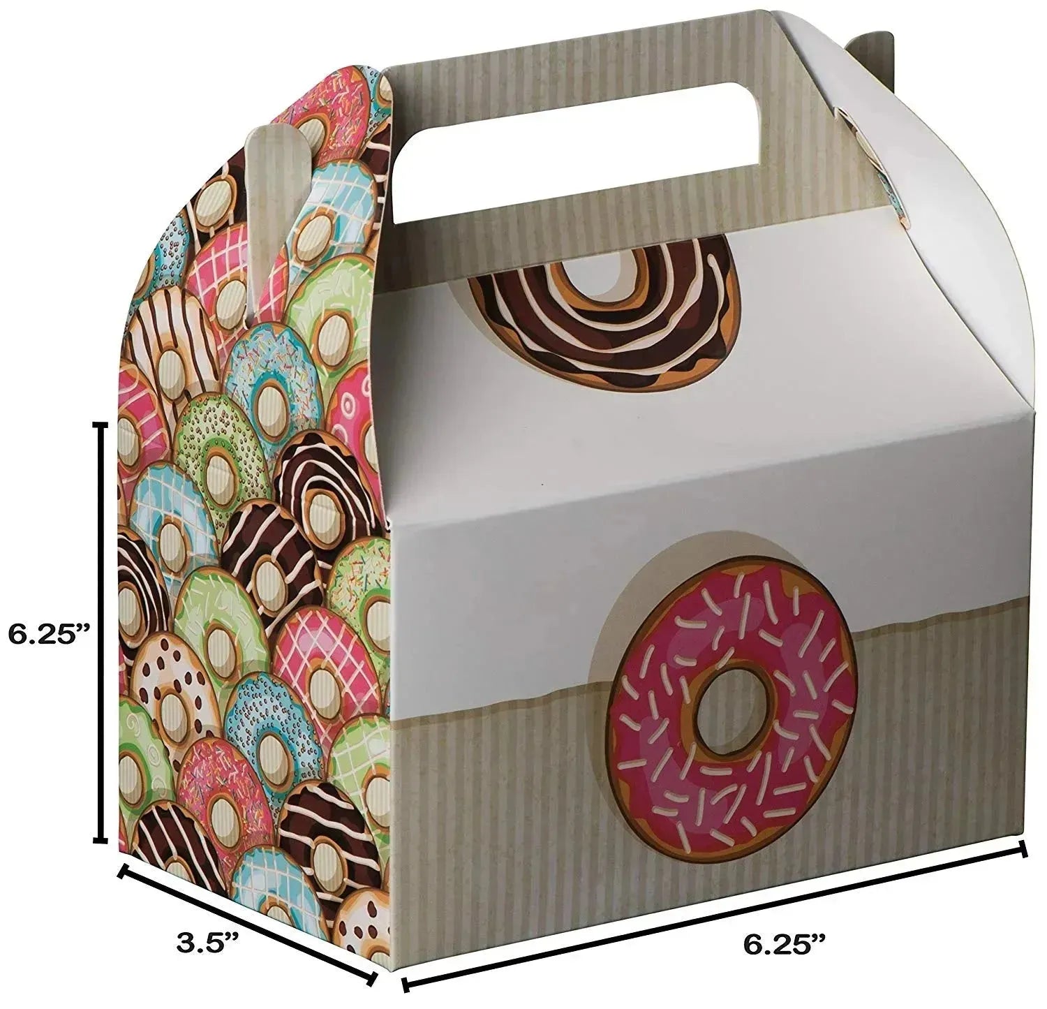 Dounuts Paper Treat Boxes 20 Pack 6.25" X 3.75" X 3.5"