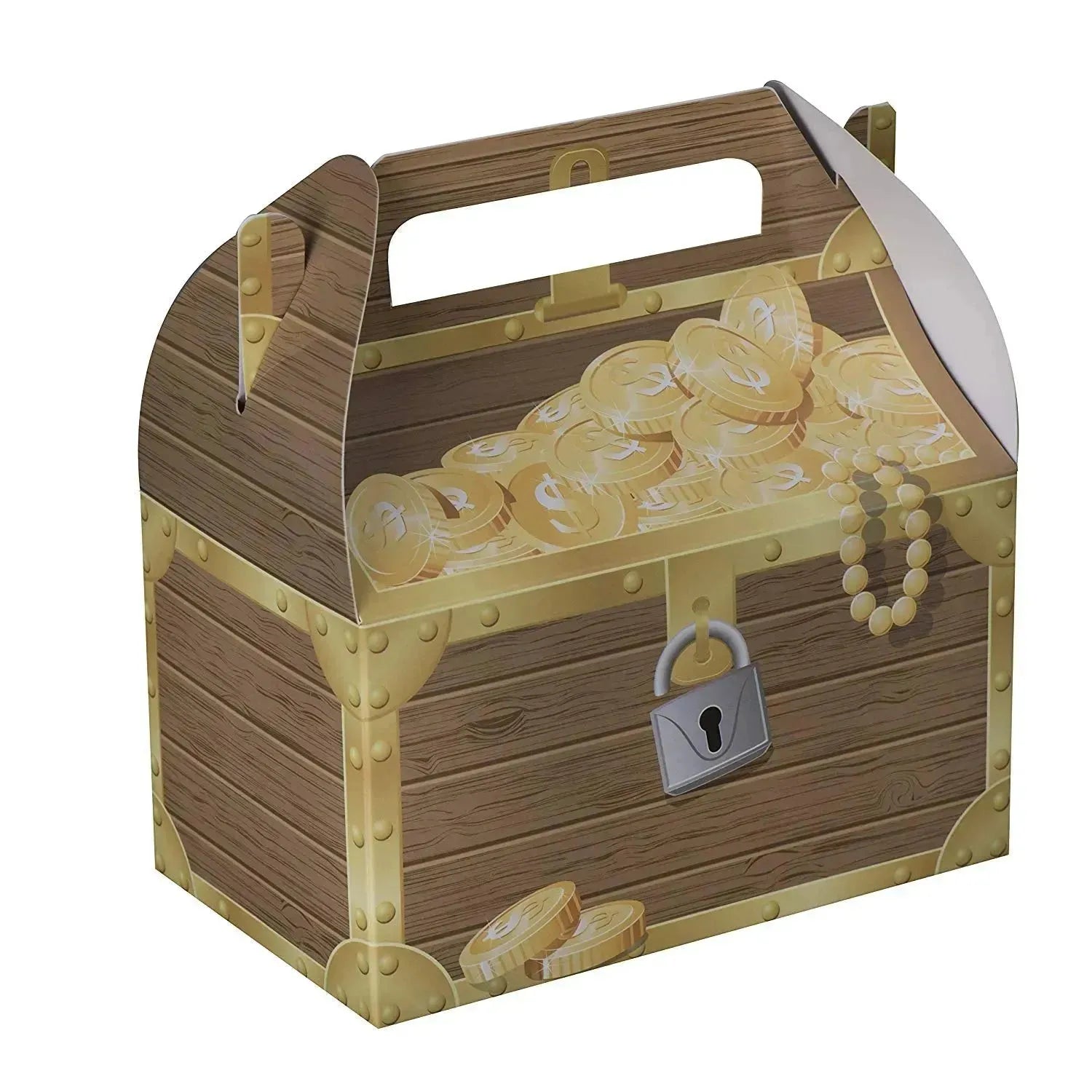 Pirate Paper Treat Boxes 20 Pack 6.25" X 3.75" X 3.5"