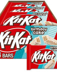 Hershey's Kit Kat Birthday Cake White Sprinkles: 24-Piece Display