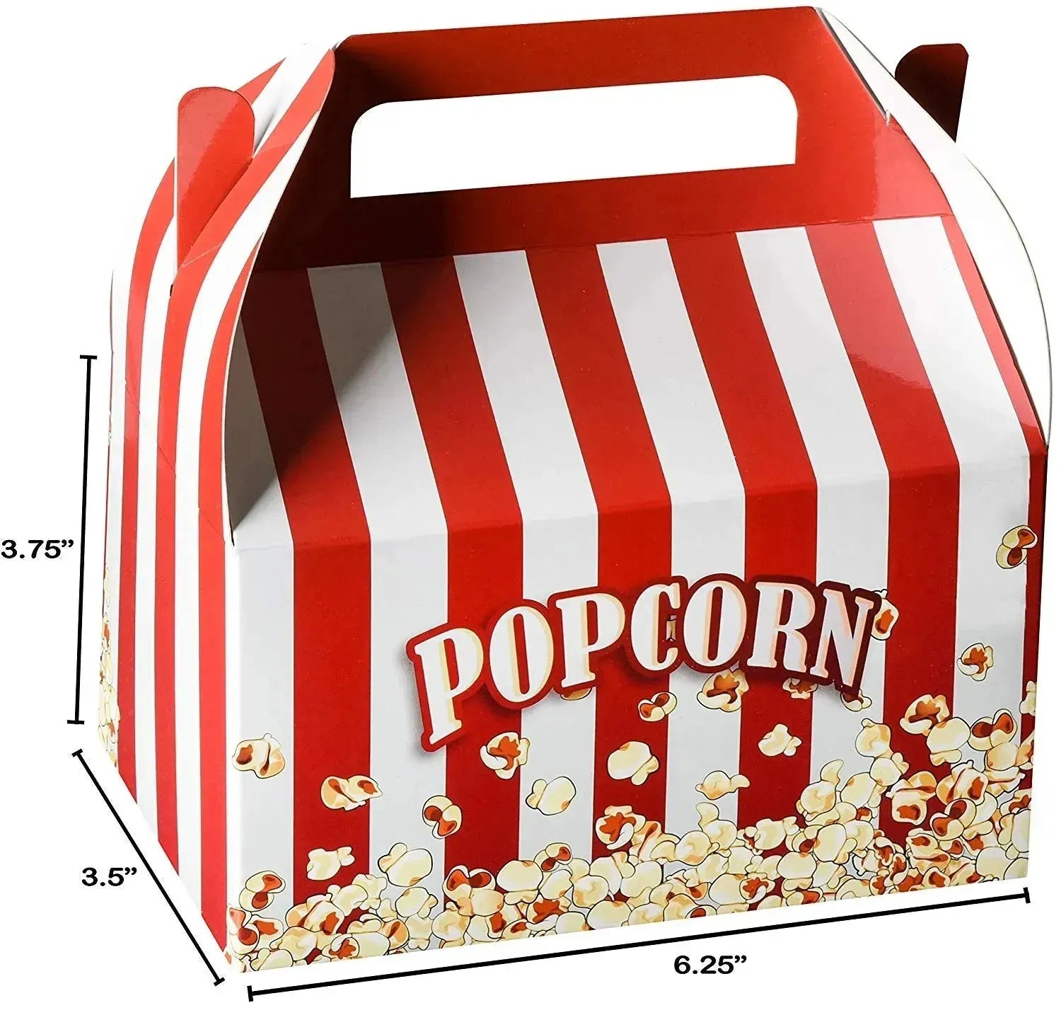 Popcorn Paper Treat Boxes 20 Pack S 6.25" X 3.75" X 3.5"