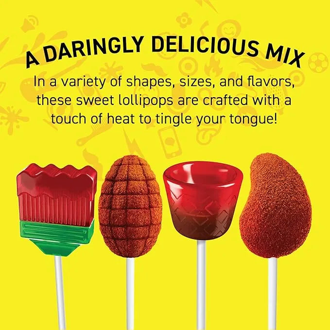 Vero Mix Assorted Chili Lollipops: 40-Piece Bag