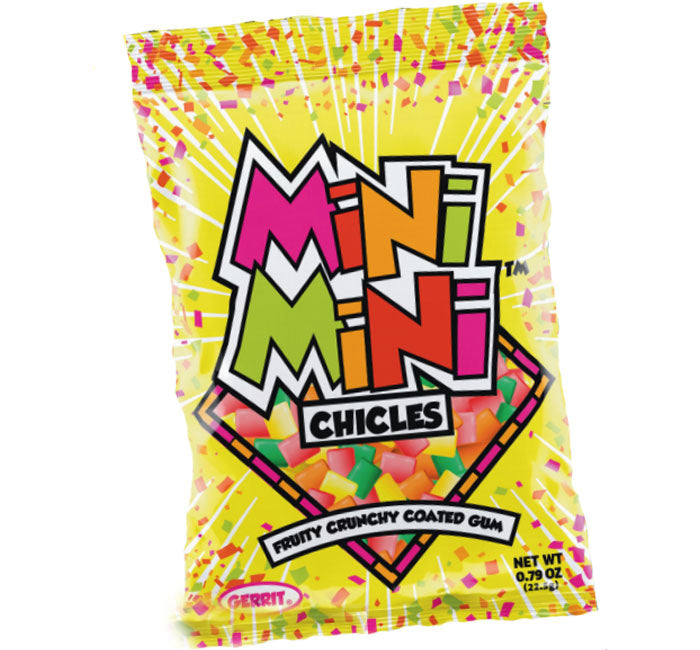 Gerrits Mini Chicles Fruit Gum: 20-Piece Box