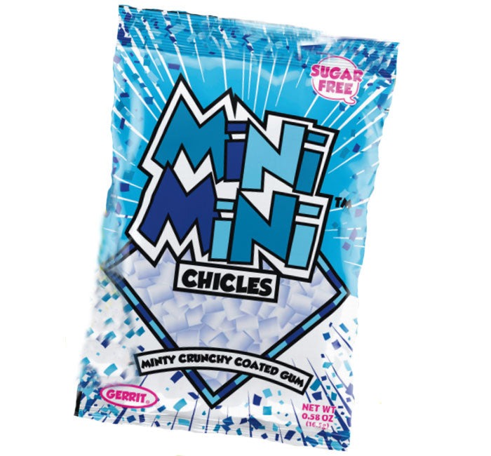 Gerrits Mini Chicles Sugar Free Peppermint Gum: 20-Piece Box