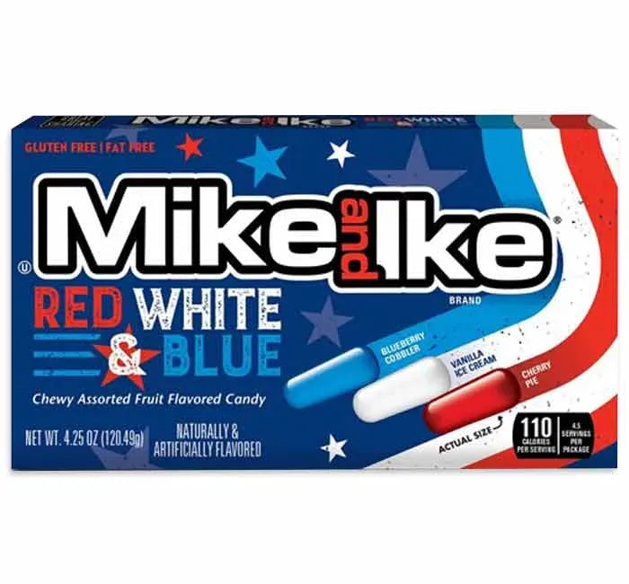 Mike and Ike USA Mix Candy Theater Packs: 12-Piece Box