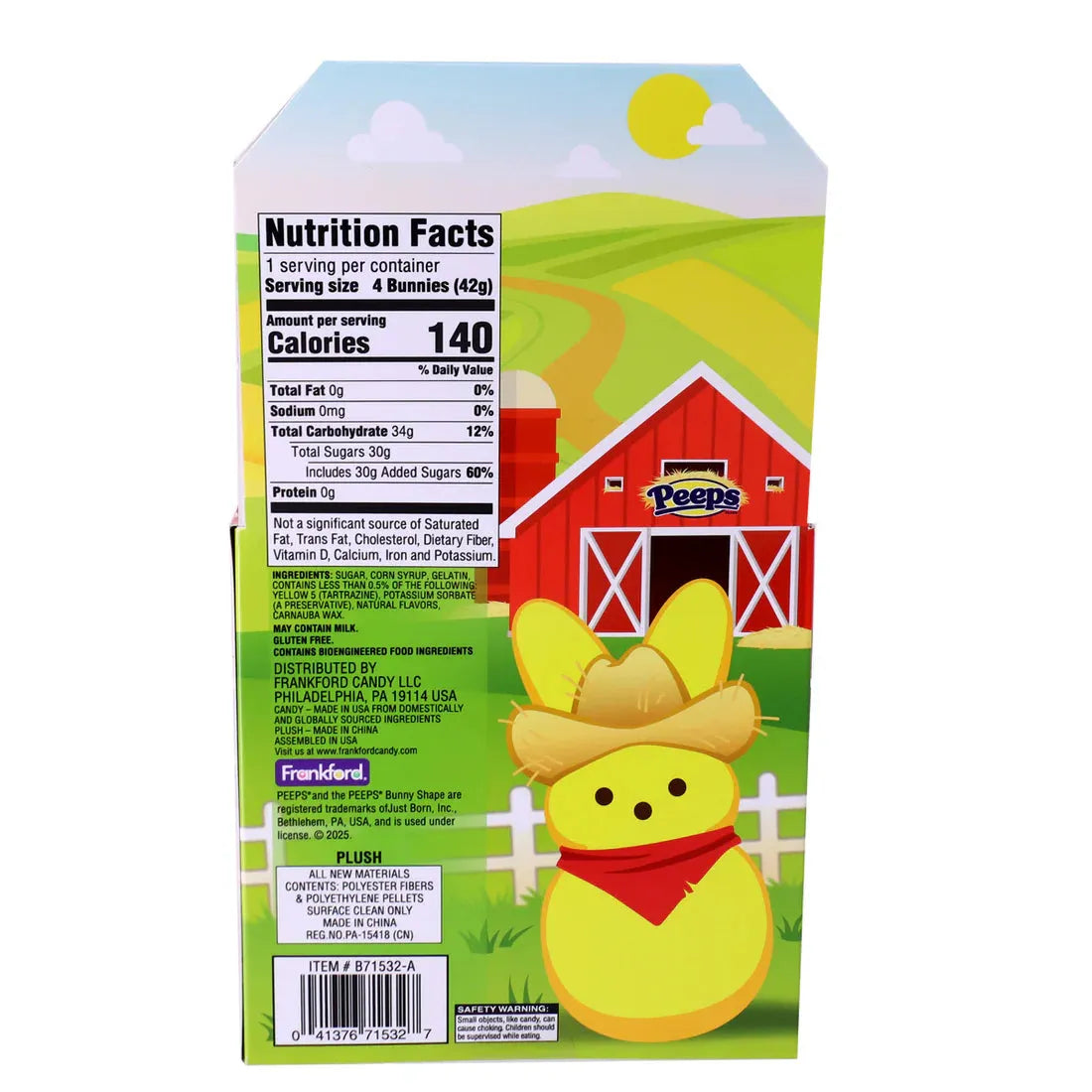 Peeps Plush Bunny Gift Set - Farm House: 6-Piece Case