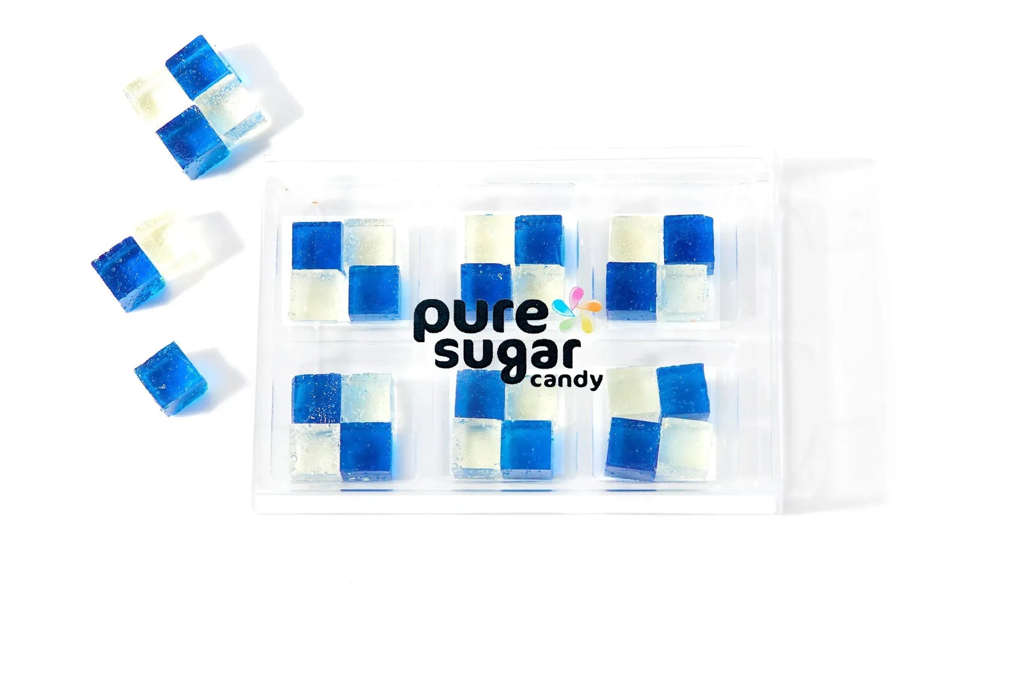 Pure Sugar Candy Blueberry Pie Candy Cubes