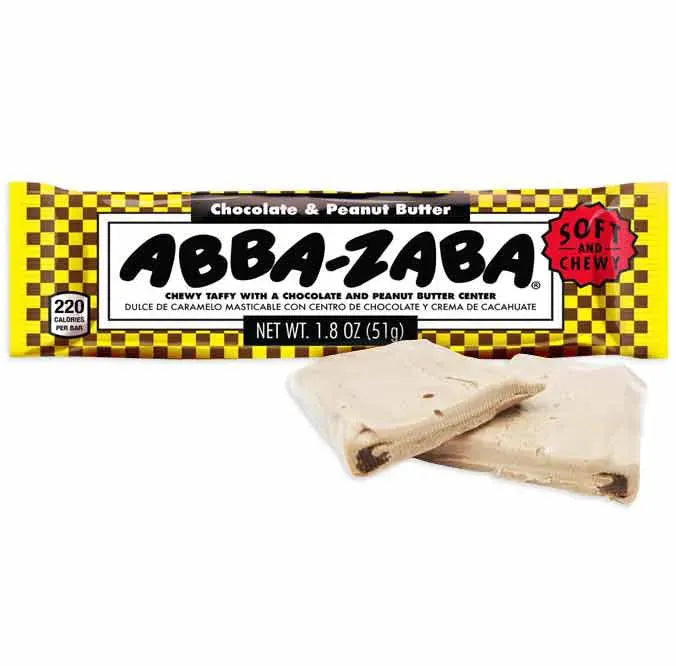 Abba Zaba Chocolate & Peanut Butter Bar: 24 Pack