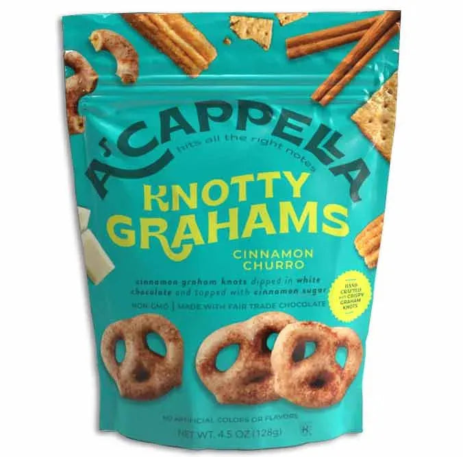 A’cappella Knotty Grahams Cinnamon Churros: 6-Pack