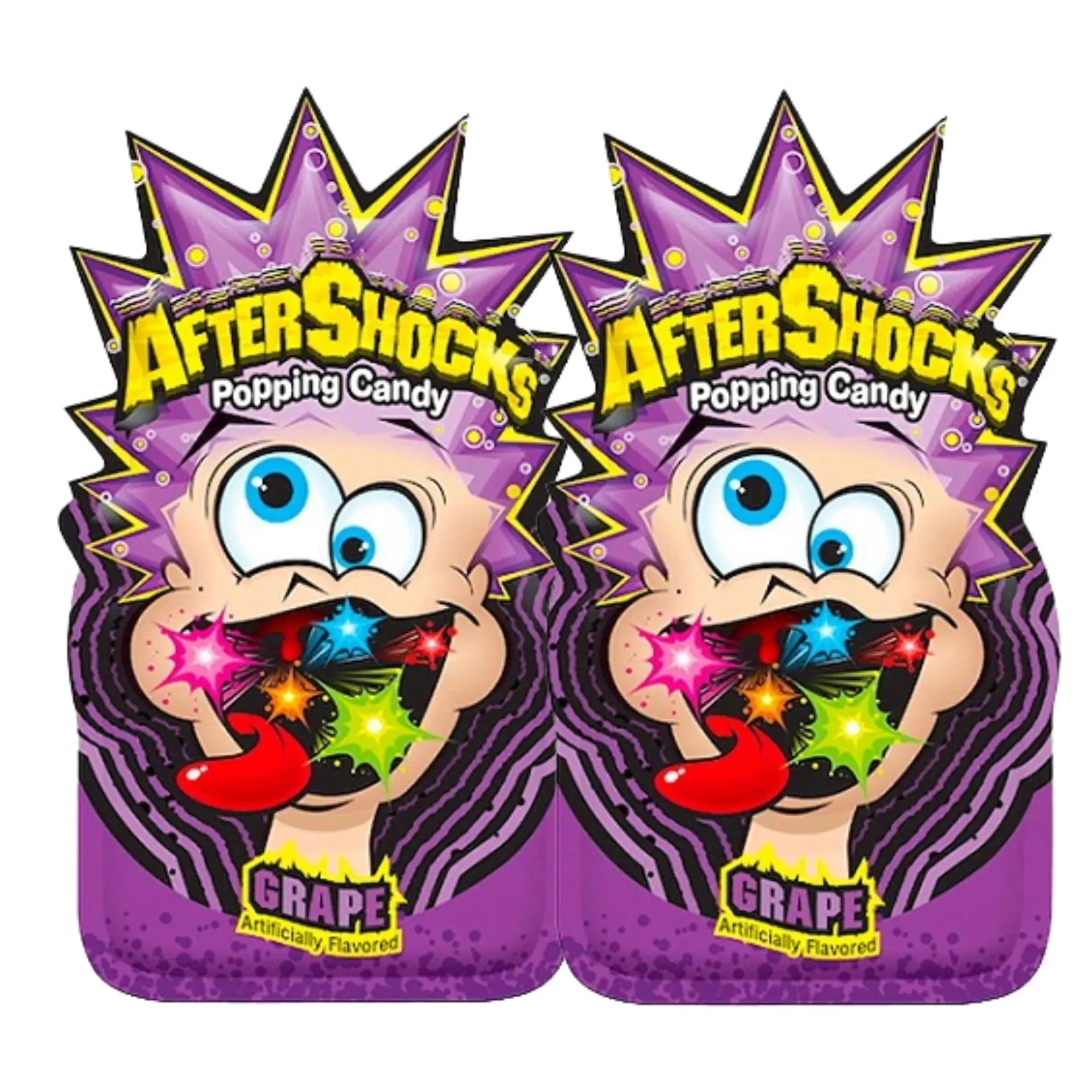 Aftershocks Popping Candy - Grape: 24-Piece Box