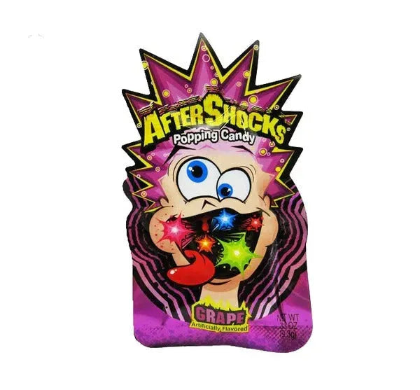 Aftershocks Popping Candy - Grape: 24-Piece Box