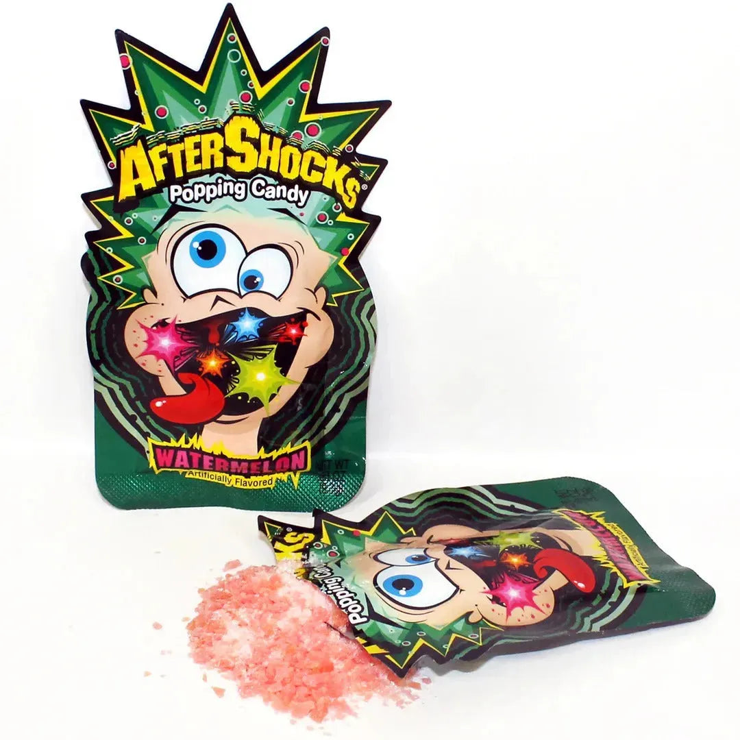 Aftershocks Popping Candy - Watermelon: 24-Piece Box