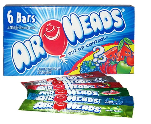 Air Heads Soft Chewy Candy Theater Box: 12-Piece Display