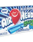 Airheads Blue Raspberry Gum Sticks: 12-Piece Box