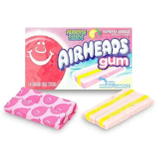 Airheads Raspberry Lemonade Gum Sticks: 12-Piece Display