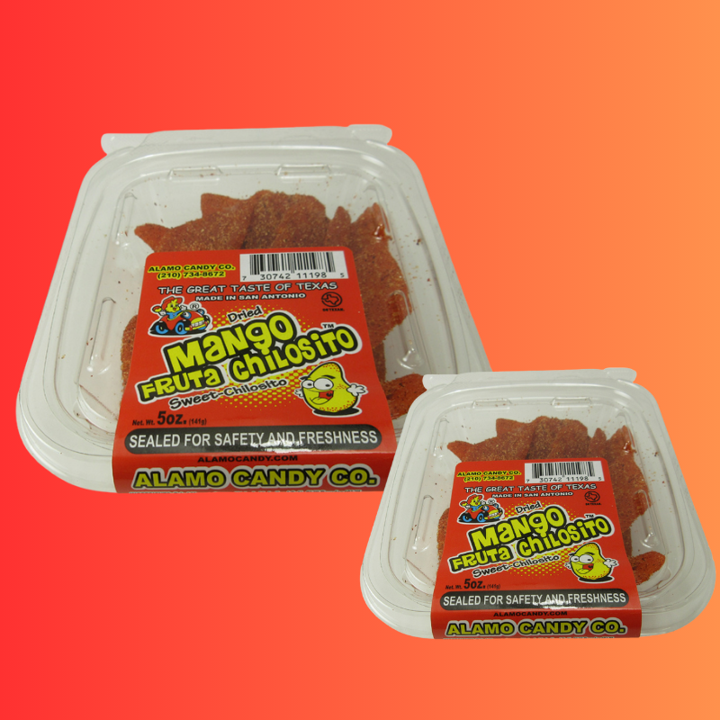 Alamo Mango Fruta Chilosito Candy Tubs: 24 Piece-Case