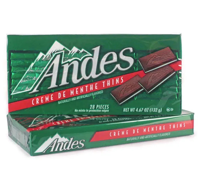 Andes Mints Creme De Menthe Chocolate Candy: 12-Piece Case