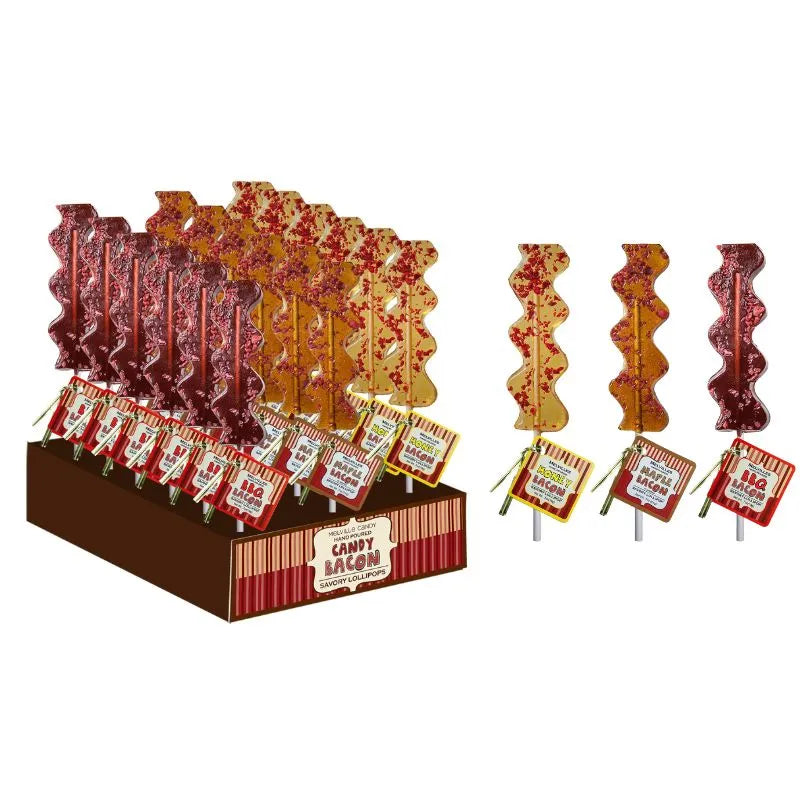 Melville Bacon Lollipops: 24-Piece Display