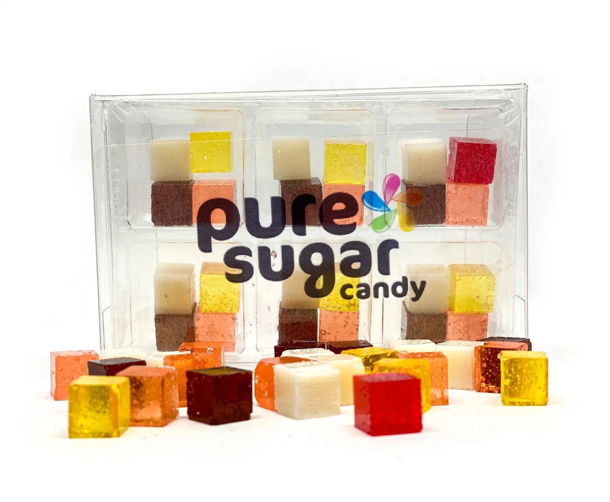 Pure Sugar Candy Banana Split Candy Cubes