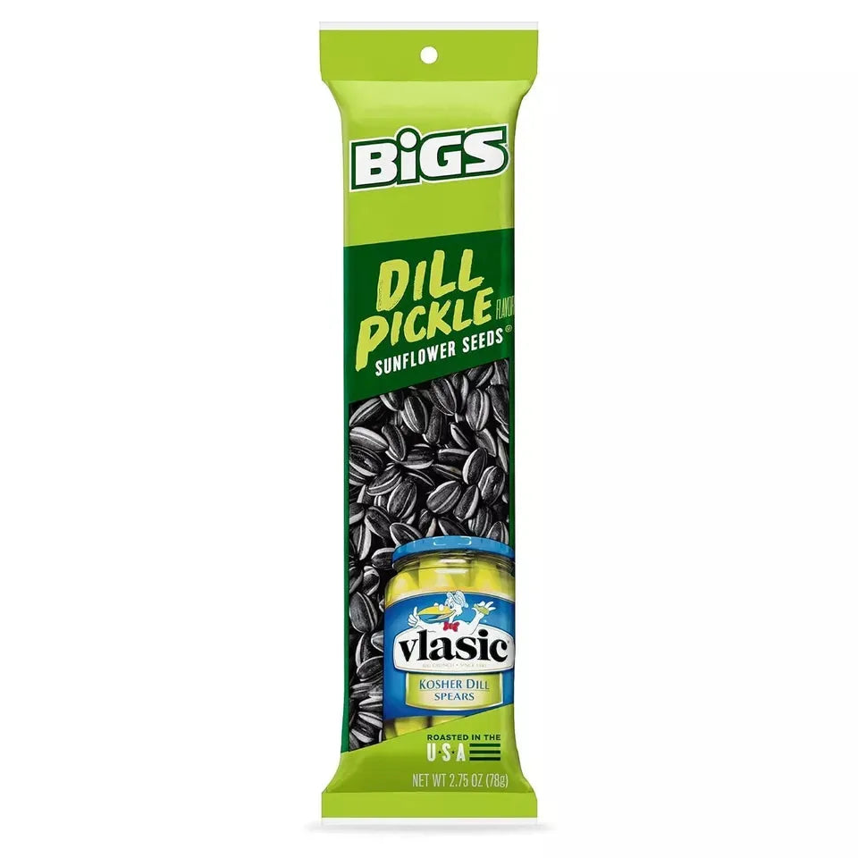 Bigs Dill Pickle Sunflower Seeds: 12-Piece Box