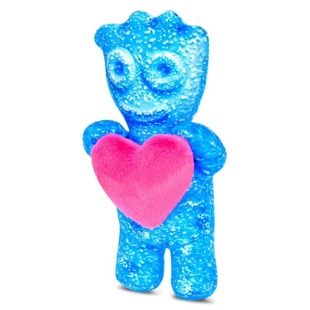 Sour Patch Plush Blue With Heart Pillow