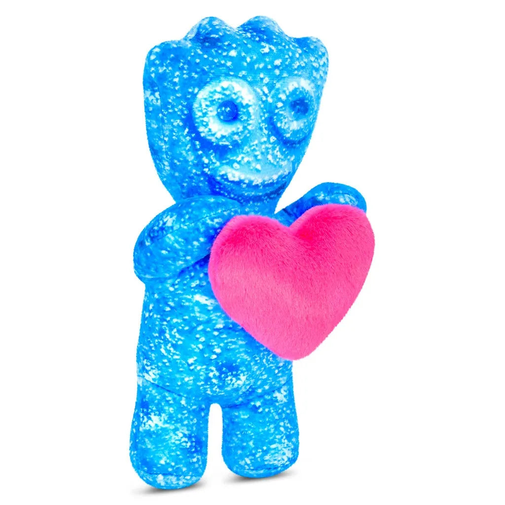 Sour Patch Plush Blue With Heart Pillow