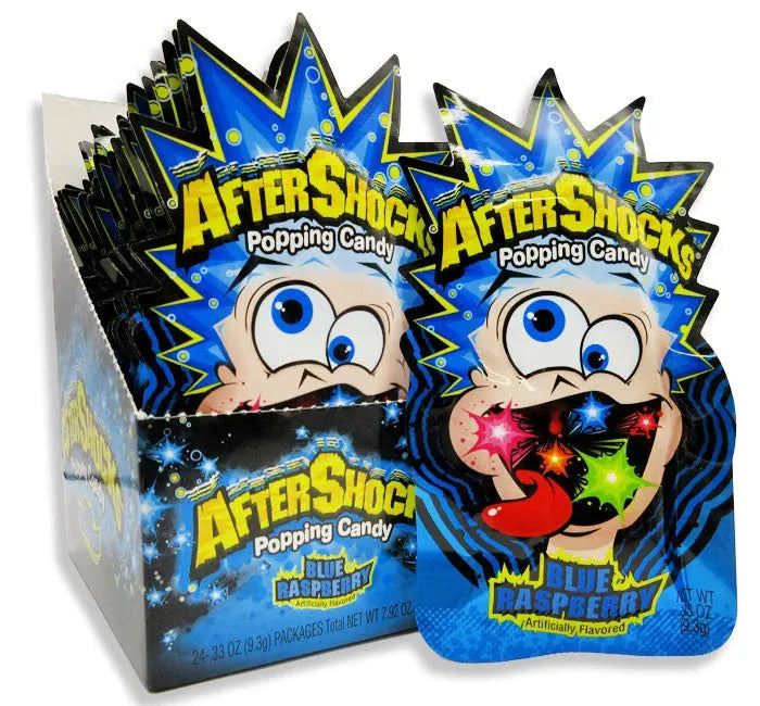 AfterShocks Popping Candy - Blue Raspberry: 24-Piece Box