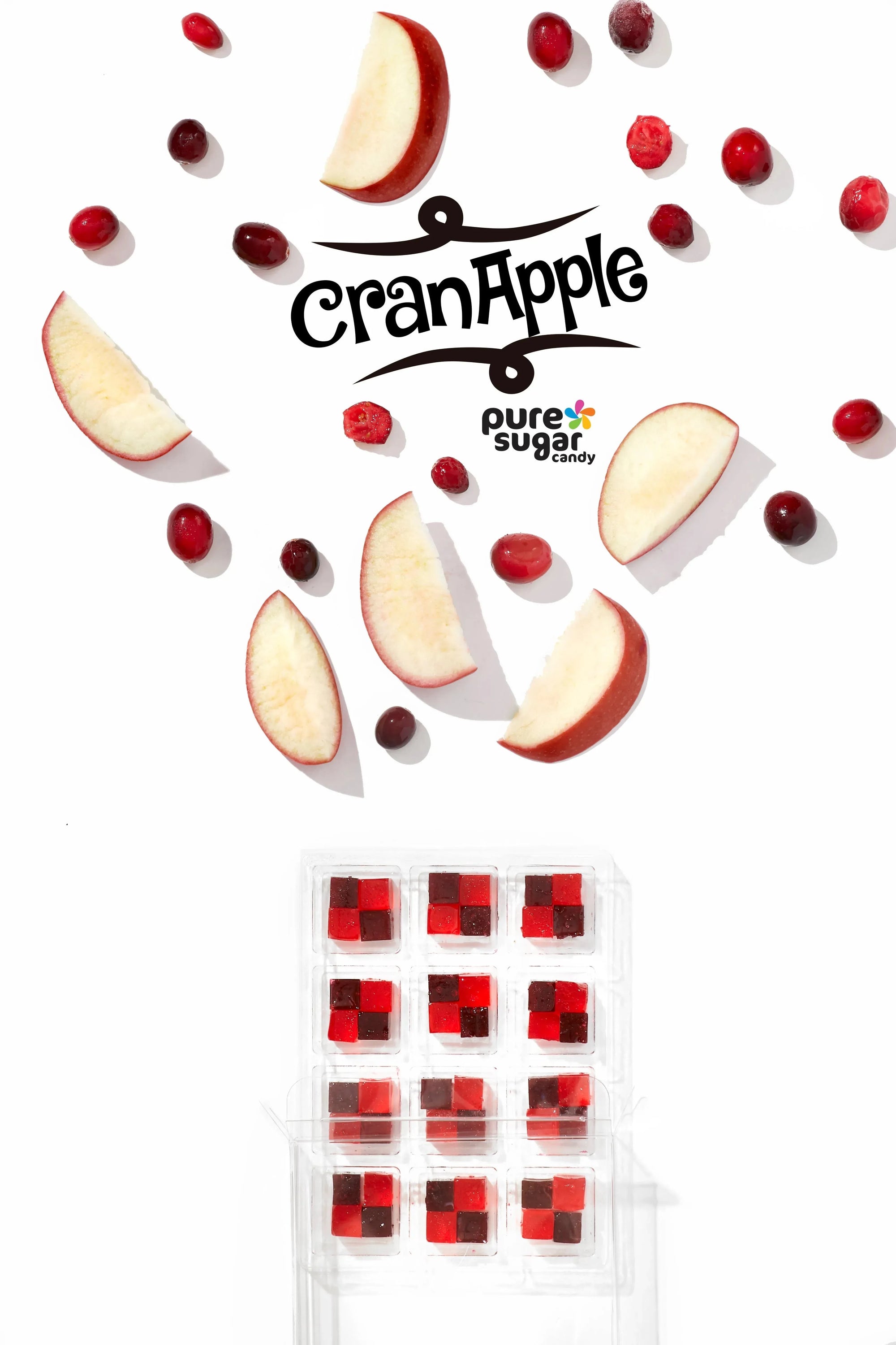 Pure Sugar Candy Cranapple Candy Cubes