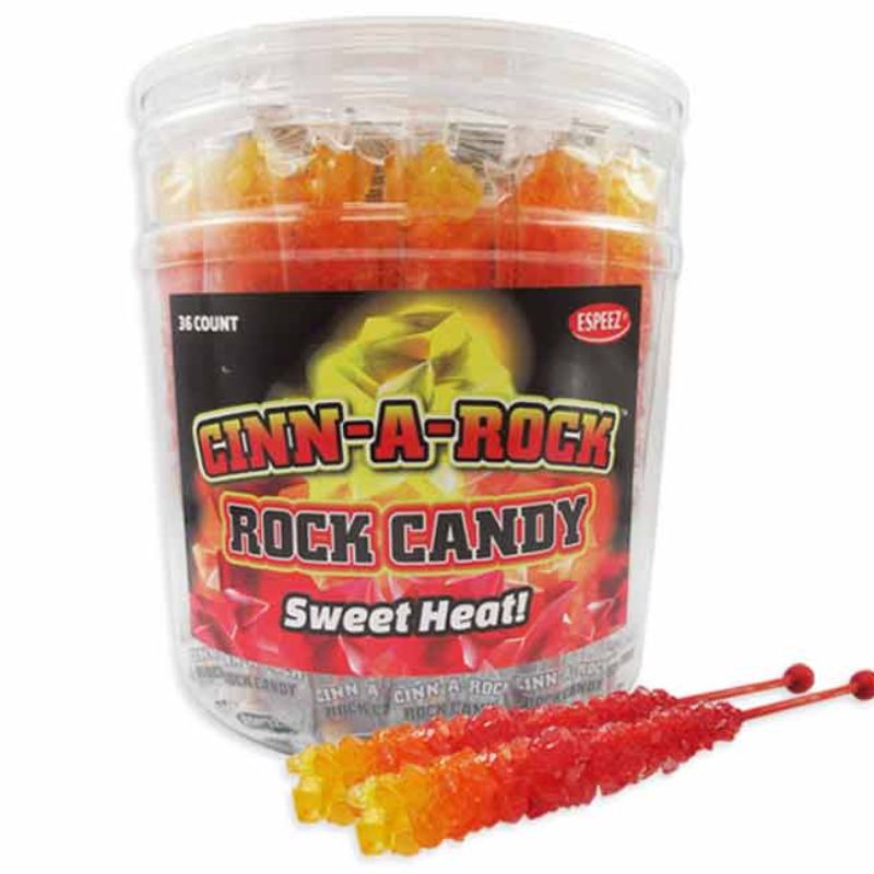 CINN-A-ROCK Rock Candy Sticks: 36-Piece Tub