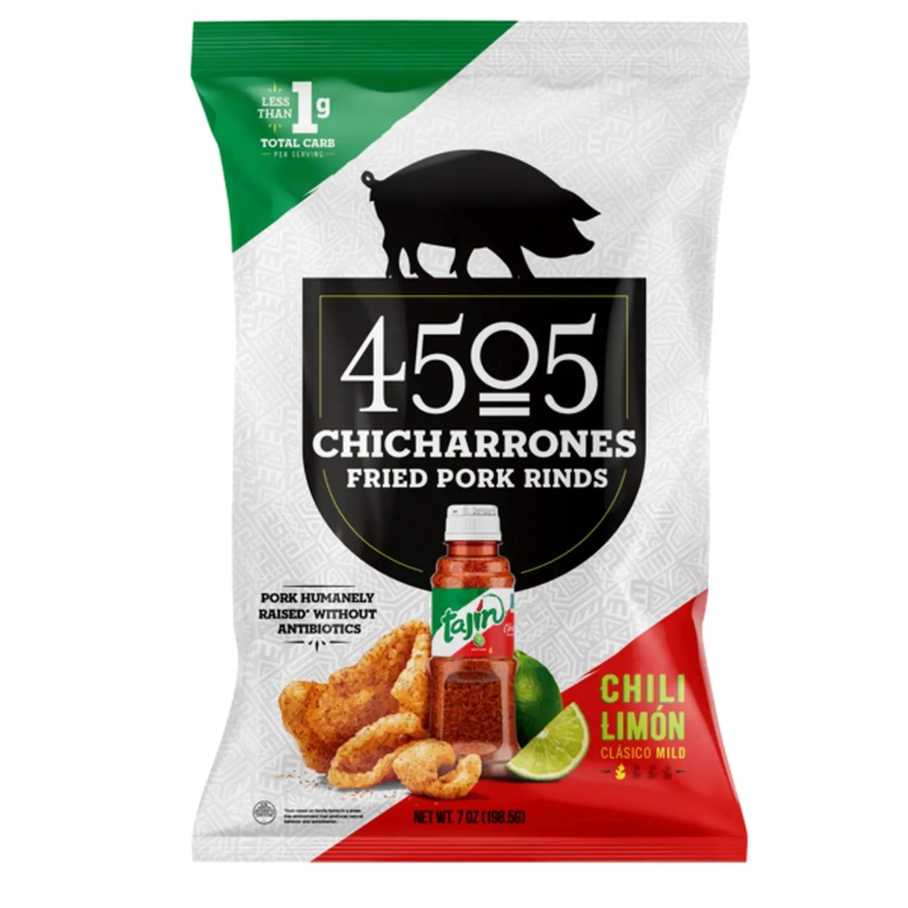 Benestar Chili Limón Chicharrones Pork Rinds: 12-Piece Box