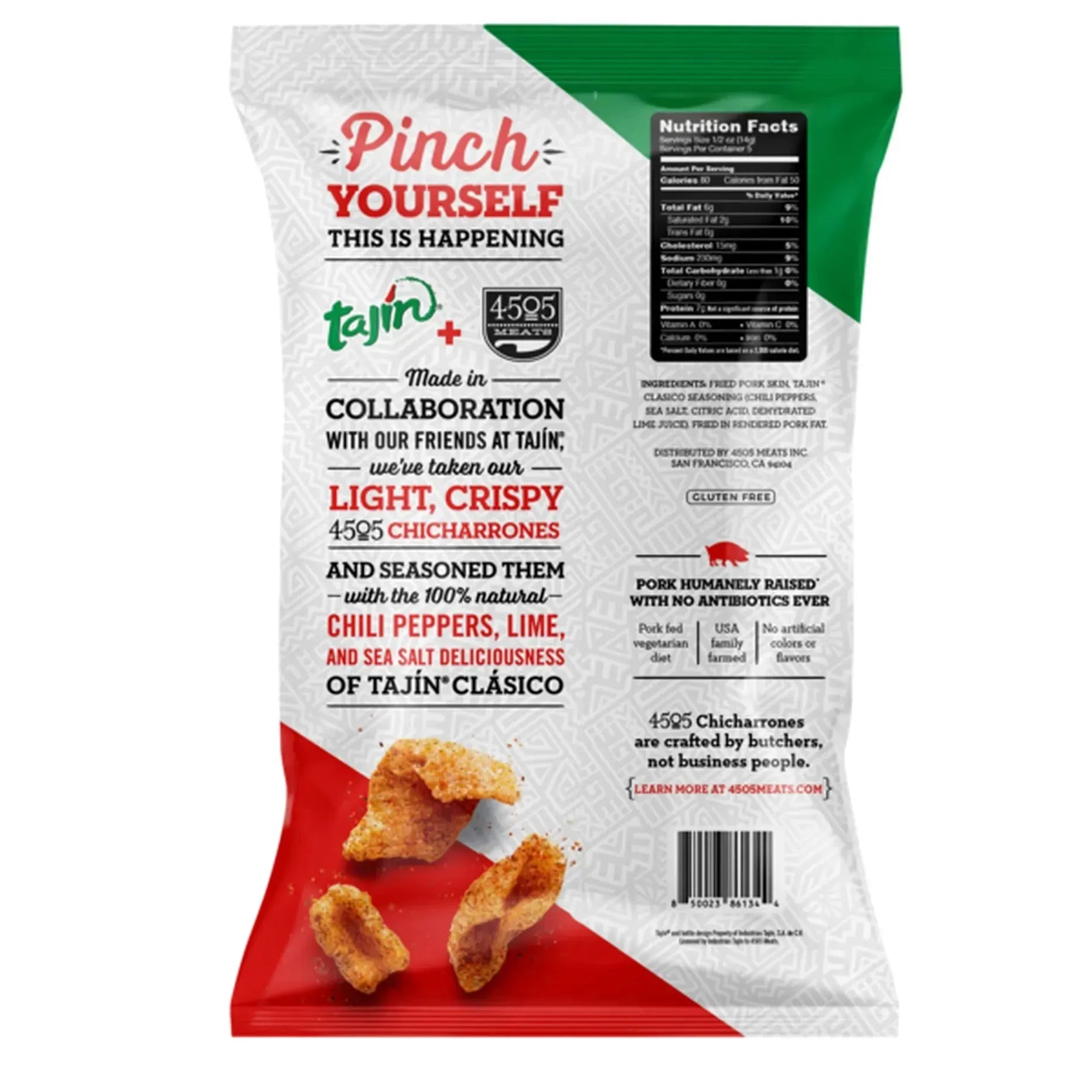 Benestar Chili Limón Chicharrones Pork Rinds: 12-Piece Box