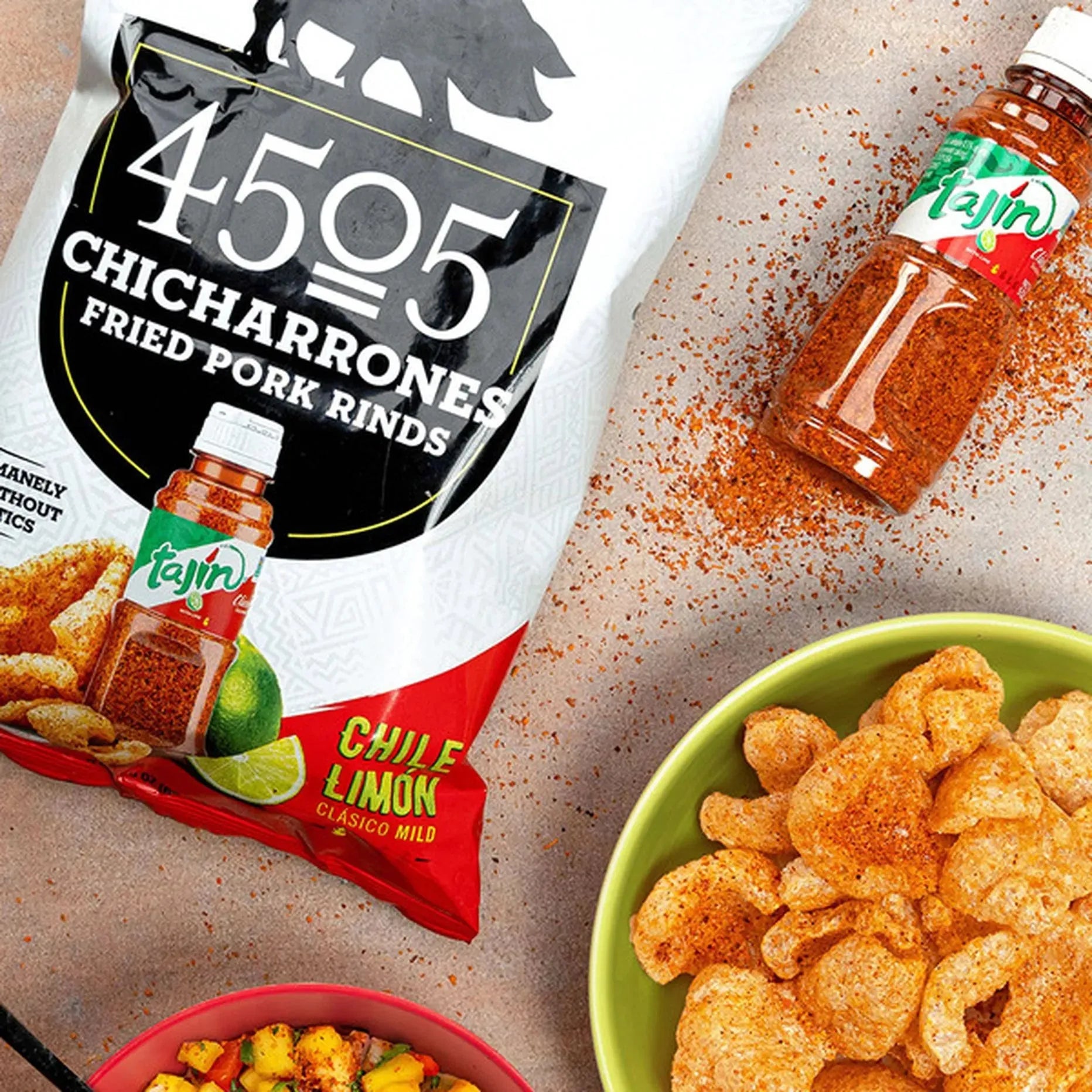 Benestar Chili Limón Chicharrones Pork Rinds: 12-Piece Box