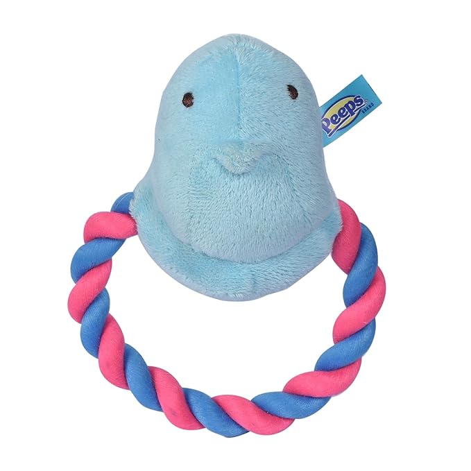 Peeps Blue Chick Rope Pull Toy