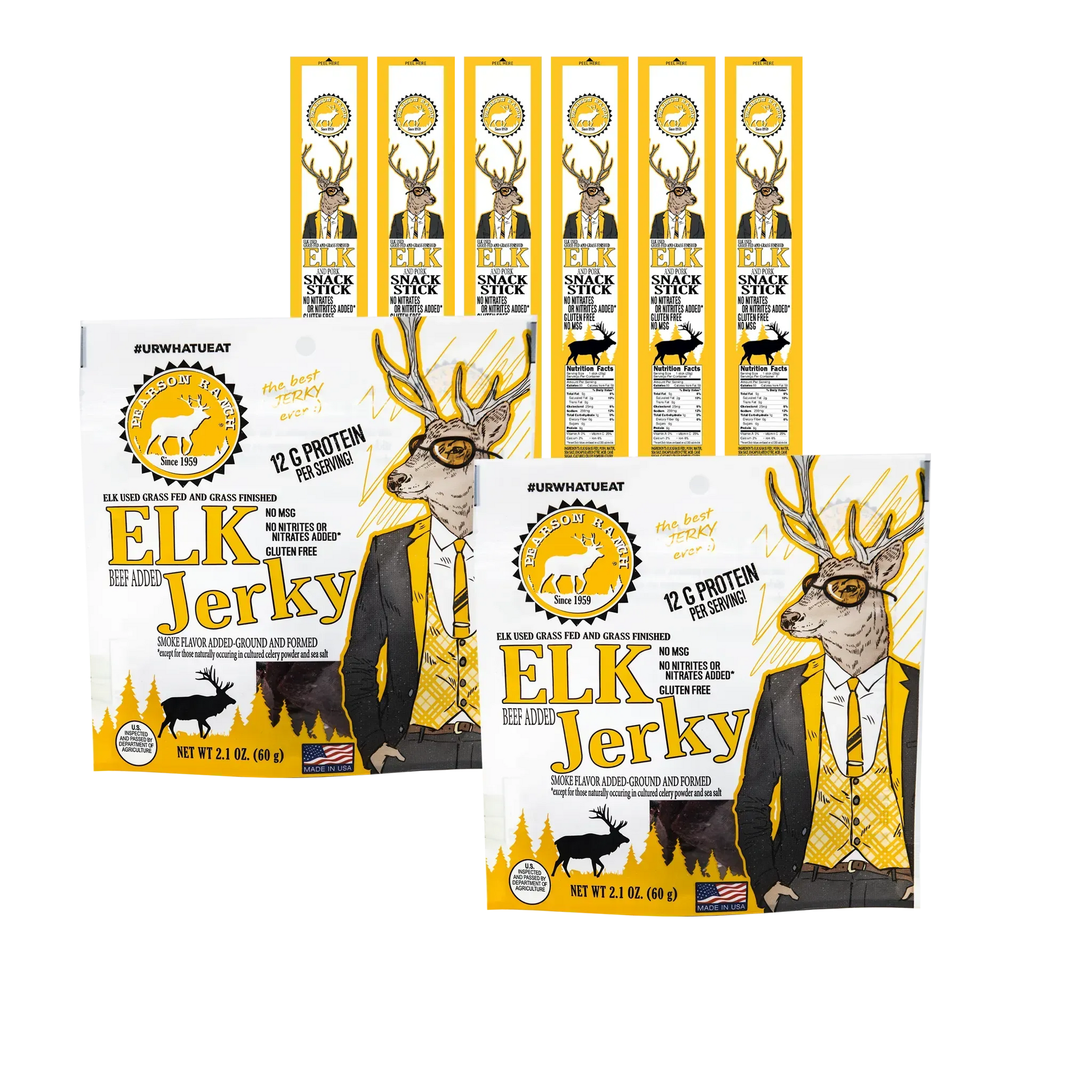 Pearson Ranch Jerky The City Slicker - Elk Variety Pack