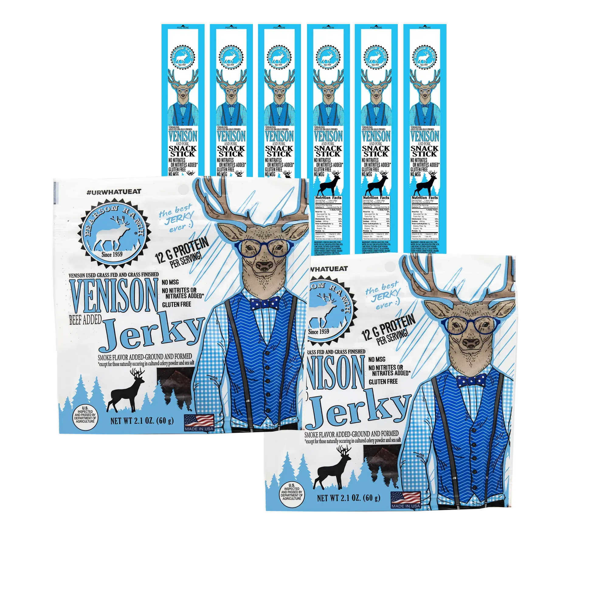 Pearson Ranch Jerky The City Slicker - Venison Variety Pack