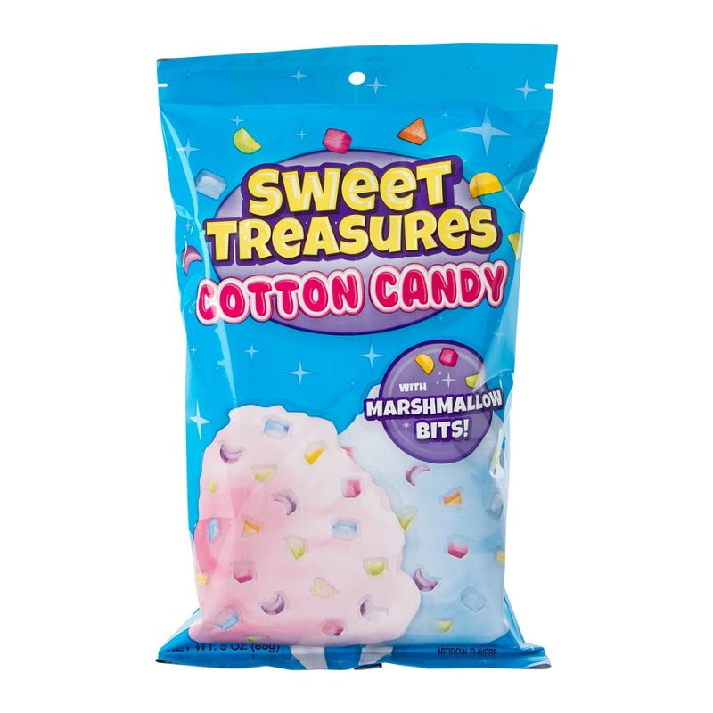 Sweet Treasures Cotton Candy with Marshmallow Bits: 12-Piece Box