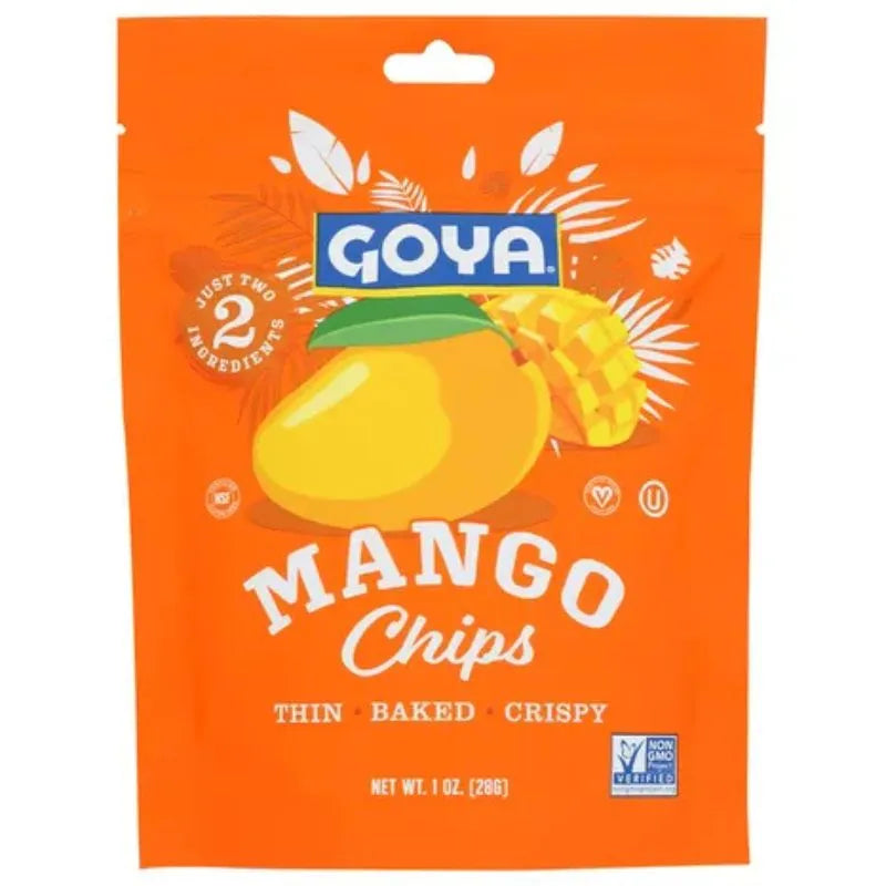 Goya Mango Fruit Chips: 6-Piece Case