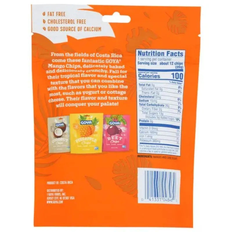 Goya Mango Fruit Chips: 6-Piece Case