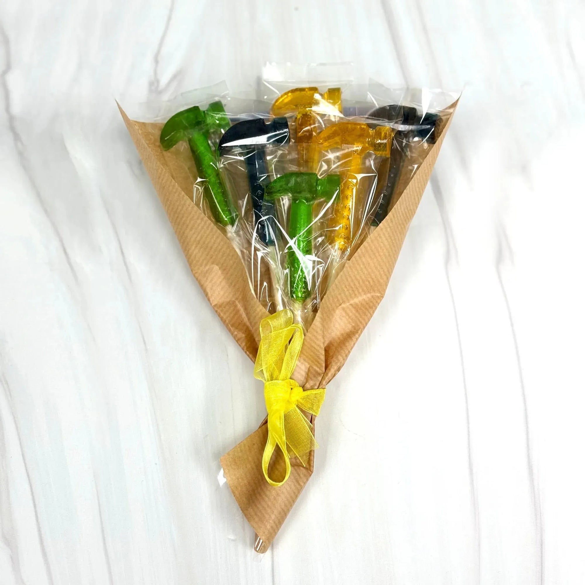 Pure Sugar Candy Father’s Day - Hammer Lollipop Bouquet