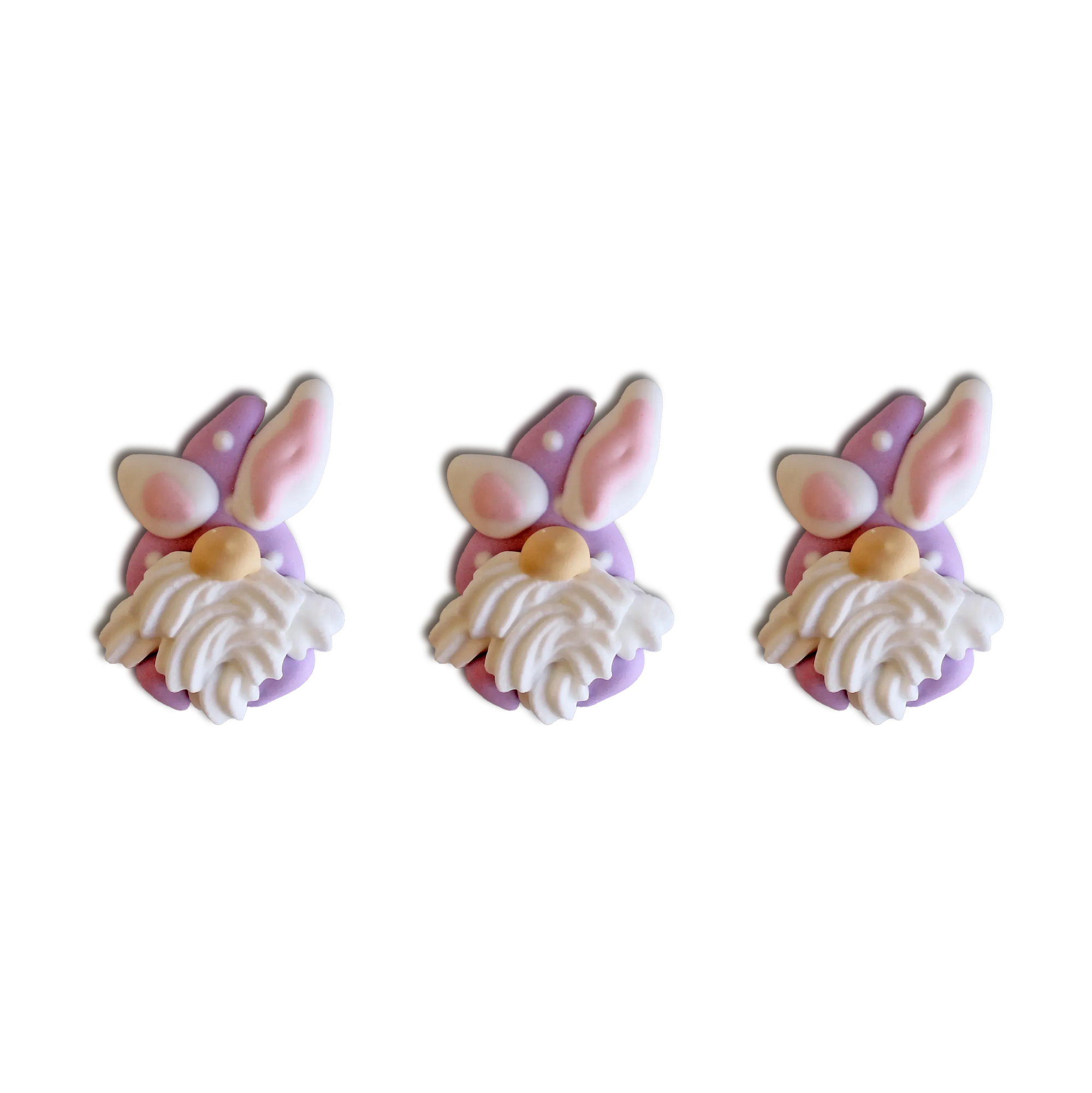 Sprinkle Pop Easter Bunny Gnomes Royal Icing Decs (12ct)