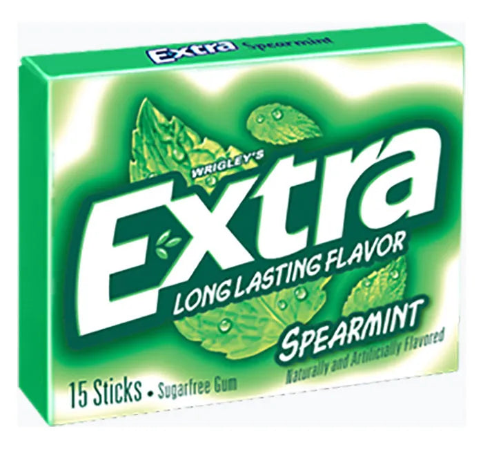 Extra Gum Spearmint Flavor: 10-Pack-Candy Warehouse