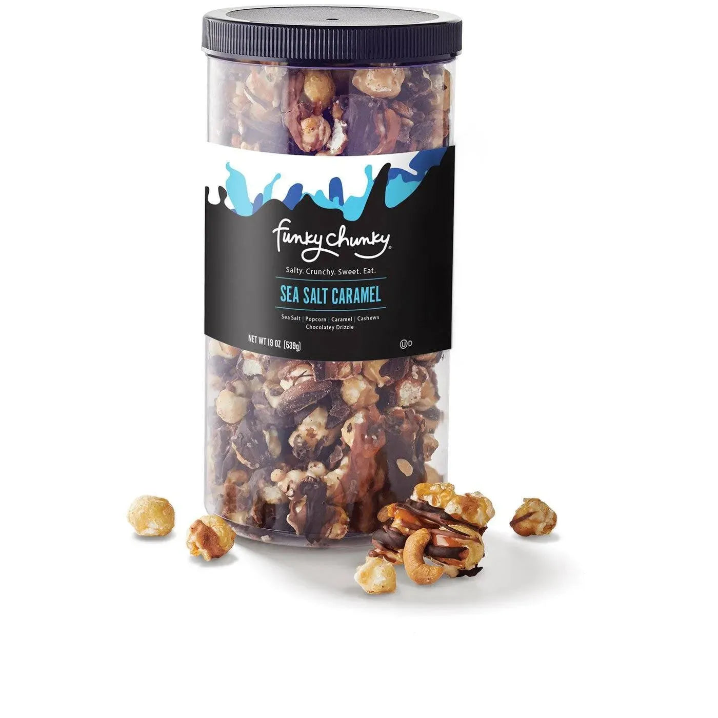 Funky Chunky Sea Salt Caramel: 19-Ounce Tall Canister