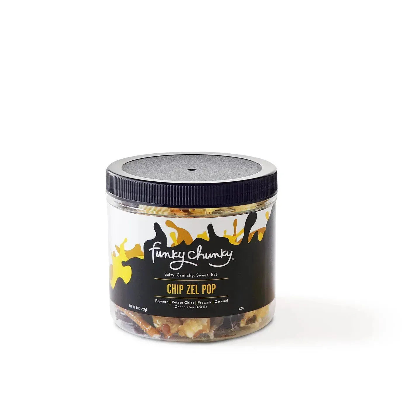 Funky Chunky Chip Zel Popcorn: 8-Ounce Mini Canister