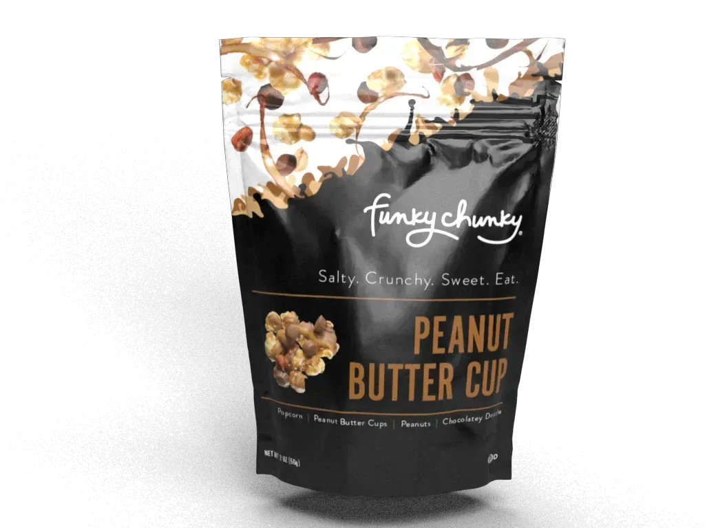 Funky Chunky Peanut Butter Cup Popcorn