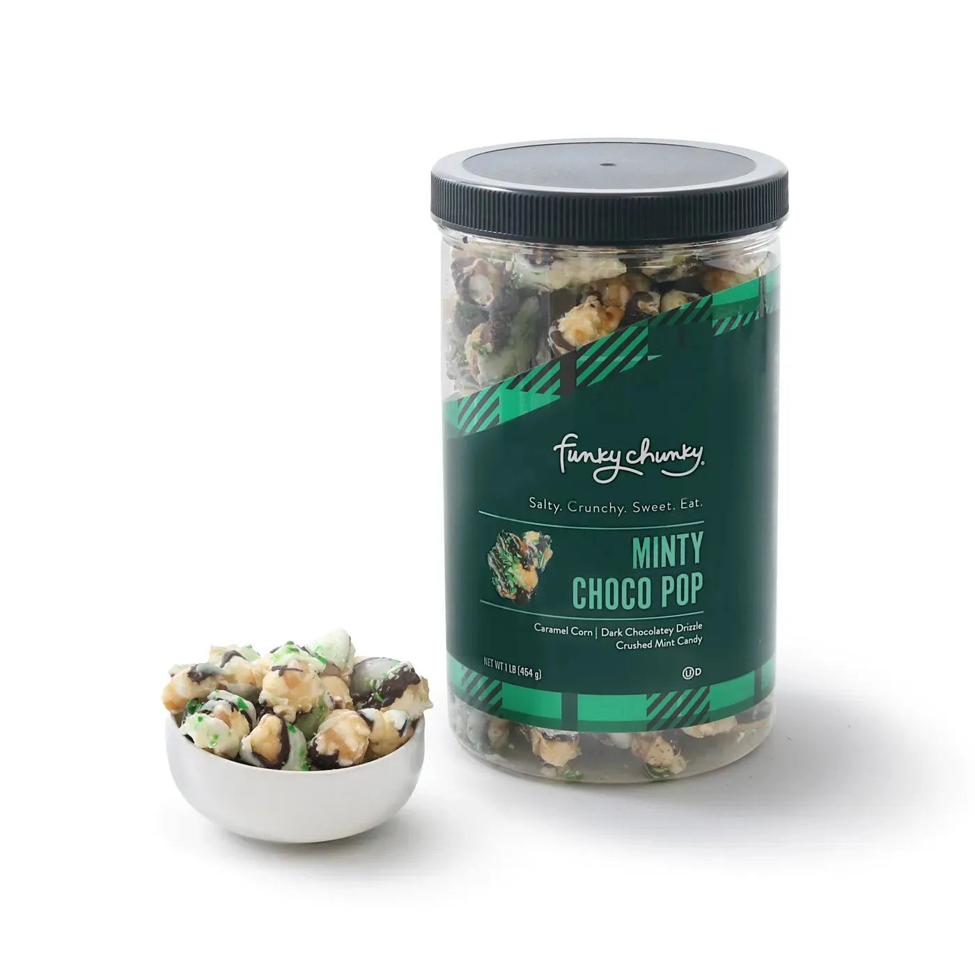 Funky Chunky Minty Choco Popcorn