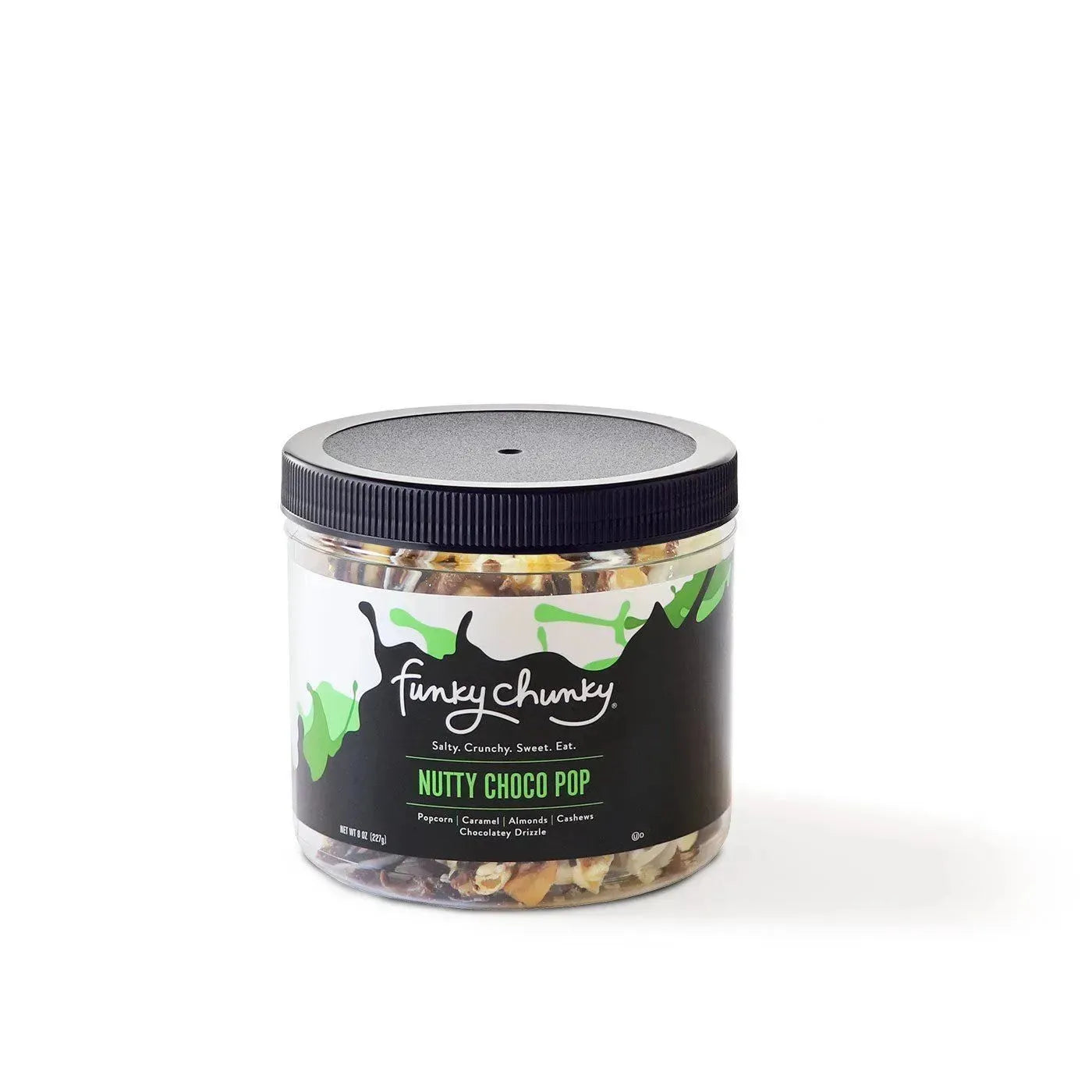 Funky Chunky Nutty Choco Popcorn: 8-Ounce Mini Canister