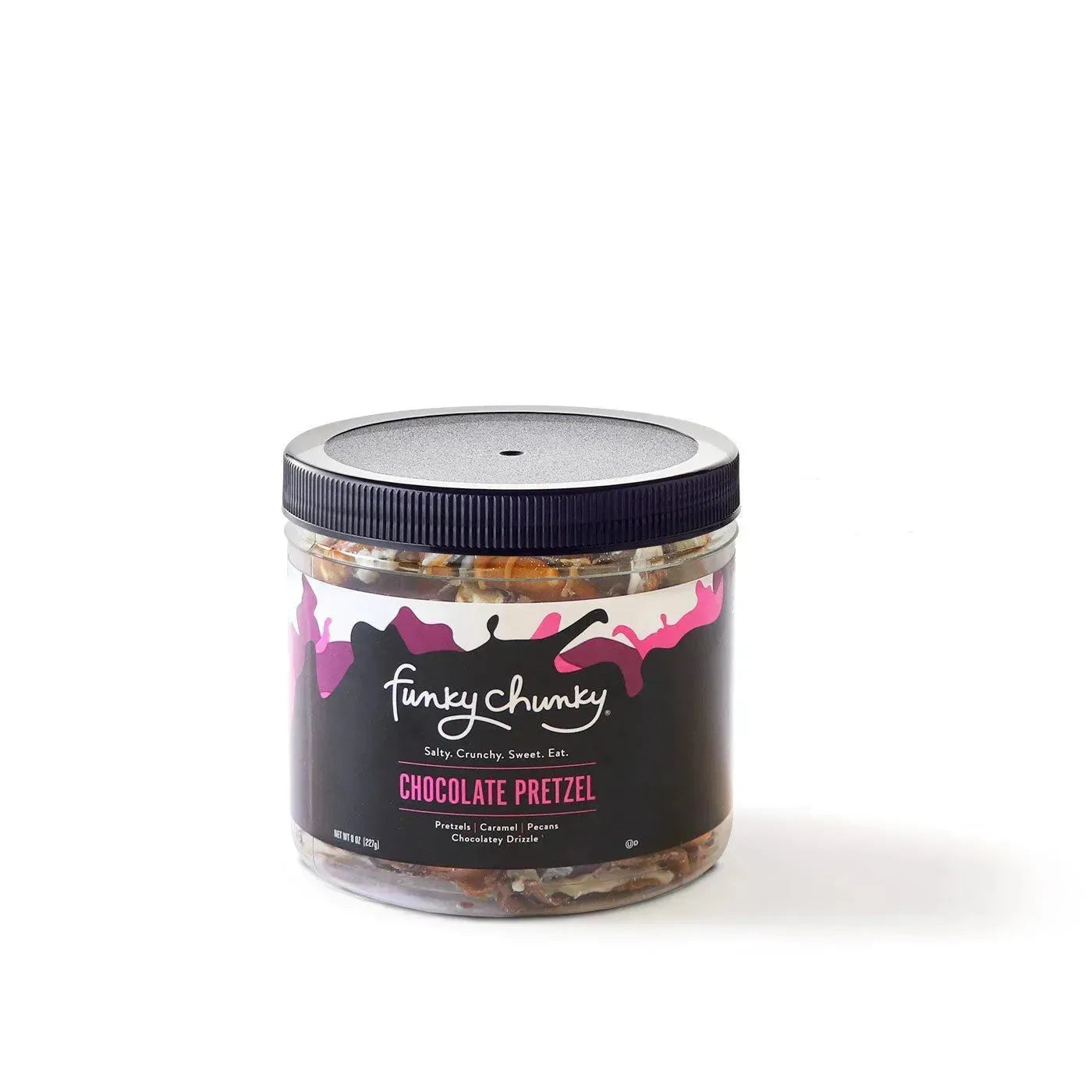 Funky Chunky Chocolate Pretzel: 8-Ounce Mini Canister