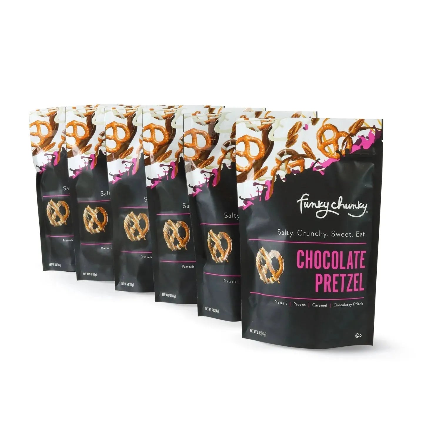 Funky Chunky Chocolate Pretzel: 5-Ounce Large Bag