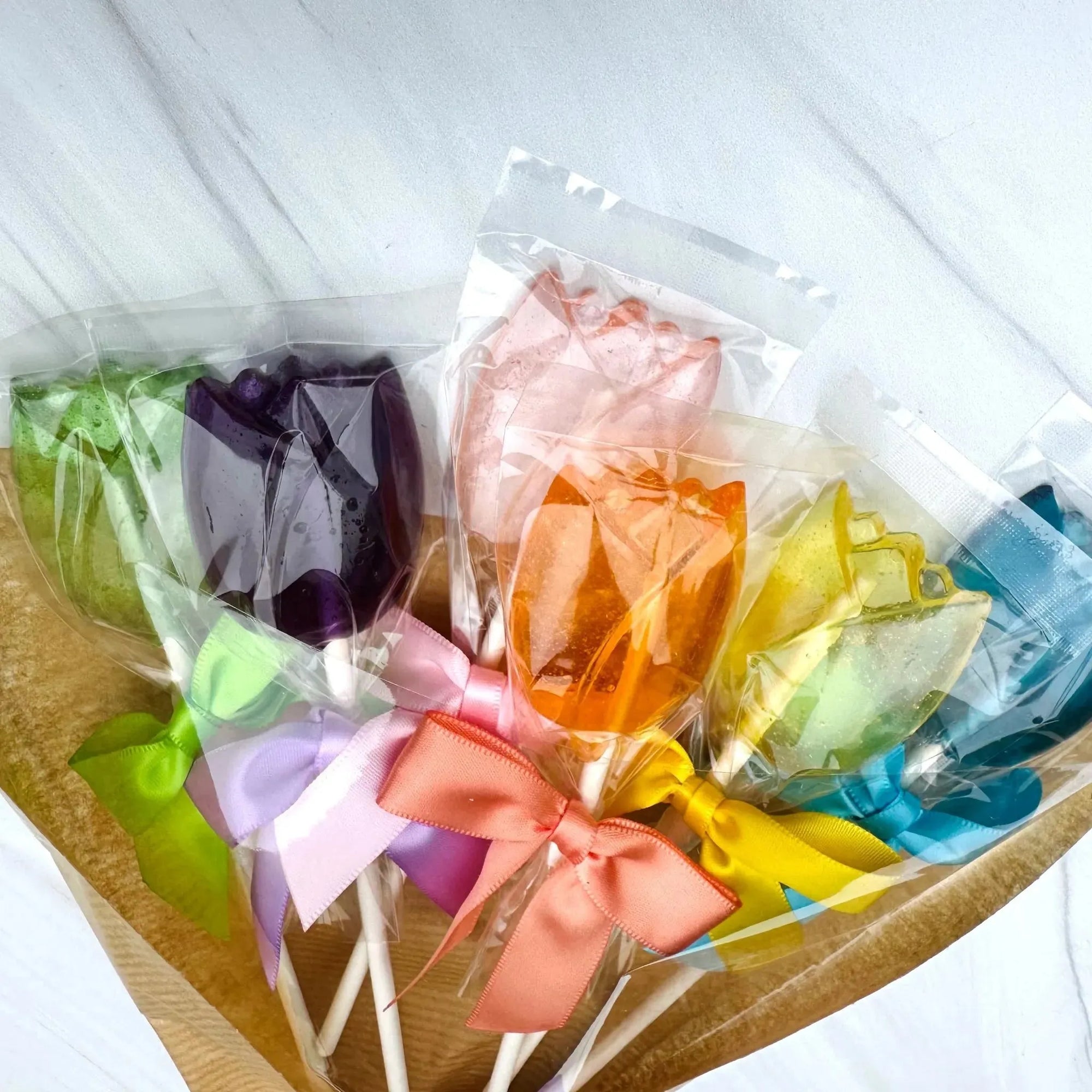 Pure Sugar Candy Tulip Lollipop Bouquet